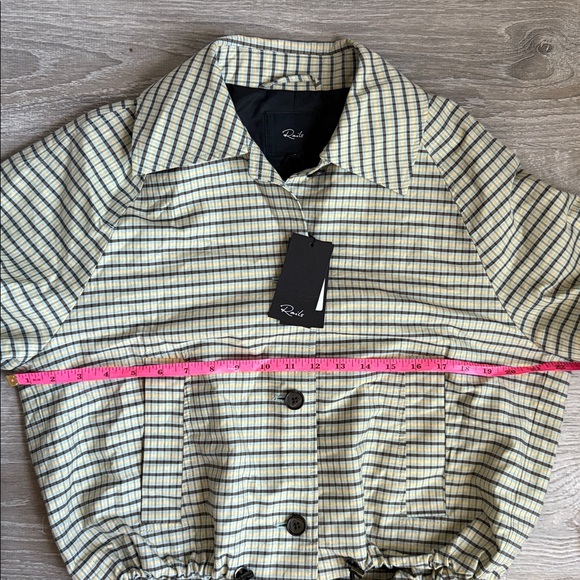 NEW RAILS North Mini Check Twill Jacket In Sage Small - Picture 8 of 9